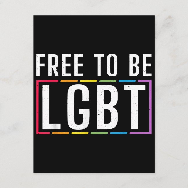Tarjeta De Recepción Libre para ser Orgullo Gay Lésbico Bisexual LGBT (Anverso)