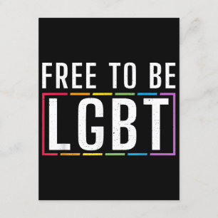 Tarjeta De Recepción Libre para ser Orgullo Gay Lésbico Bisexual LGBT
