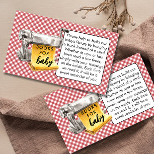Tarjeta De Recepción Libritos de Albóndigas Pequeñas Para el Baby Showe
