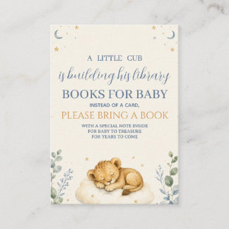 Tarjeta De Recepción Libritos de Little Cub para bebé