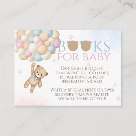 Tarjeta De Recepción Libro de Baby Shower Bearly Wait Gender Revee Bear
