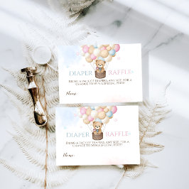 Tarjeta De Recepción Libro de Baby Shower Bearly Wait Gender Revee Bear