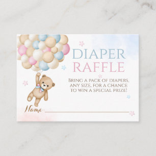 Tarjeta De Recepción Libro de Baby Shower Bearly Wait Gender Revee Bear