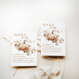 Tarjeta De Recepción Libro de Baby Shower Bopkin WildFlower Boho Fall