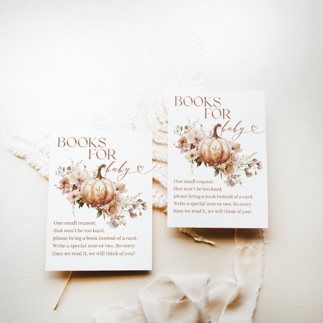Tarjeta De Recepción Libro de Baby Shower Bopkin WildFlower Boho Fall (Subido por el creador)