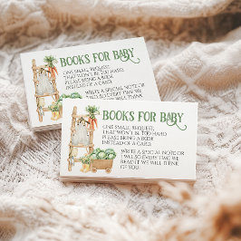 Tarjeta De Recepción Libro de Baby Shower de Boho Farm Grown Local