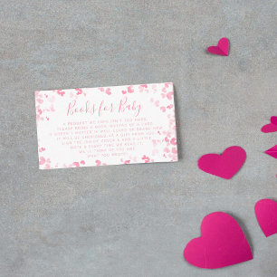 Tarjeta De Recepción Libro de Baby Shower del Día de San Valentín Peque