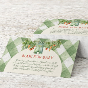 Tarjeta De Recepción Libro de brote rústico de género neutro para baby