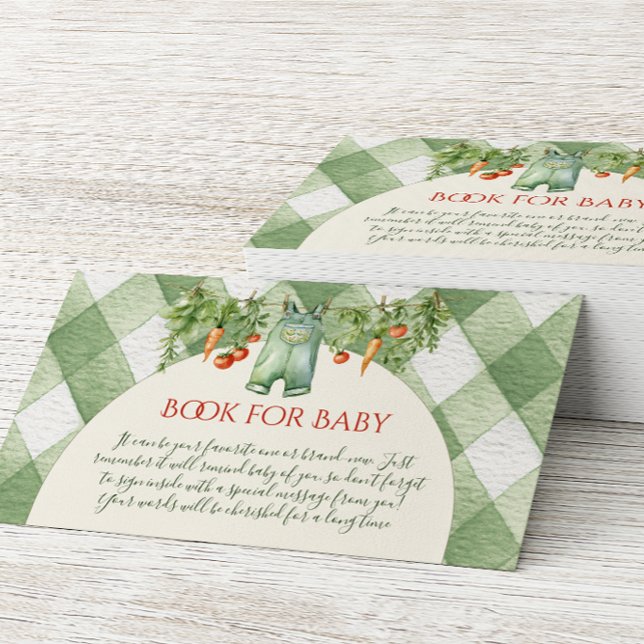Tarjeta De Recepción Libro de brote rústico de género neutro para baby  (Subido por el creador)