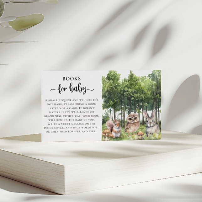Tarjeta De Recepción Libro de ducha de bebé aventura forestal para bebé (Subido por el creador)