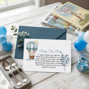 Tarjeta De Recepción Libro de ducha de bebé Globo Aerostático Corderito