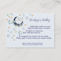Libro de Estrellas de Luna Azul para Baby Shower