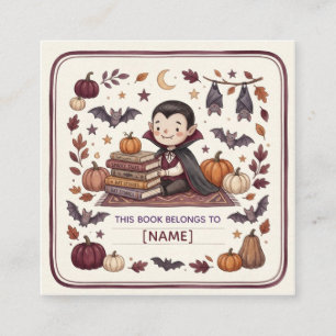 Tarjeta De Recepción Libro de etiqueta personalizado de vampiro lindo p