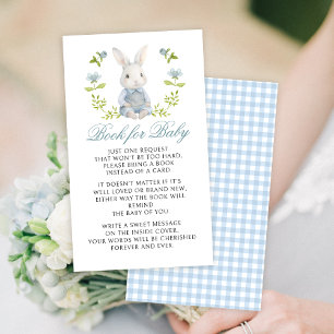 Tarjeta De Recepción Libro de gingham de arco rosado lindo para la duch