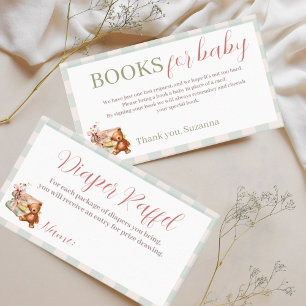 Tarjeta De Recepción Libro de historias Baby Shower Nuevo capítulo comi