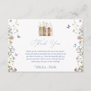 Tarjeta De Recepción Libro de Historias de Flores Silvestres Despedida