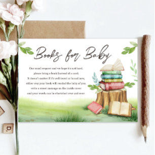 Tarjeta De Recepción Libro de historias: Nuevo capítulo Baby Shower tra