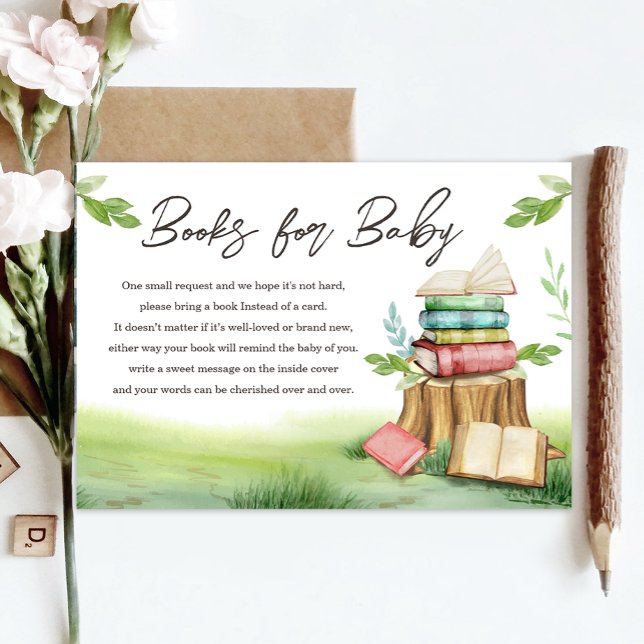 Tarjeta De Recepción Libro de historias: Nuevo capítulo Baby Shower tra (Subido por el creador)