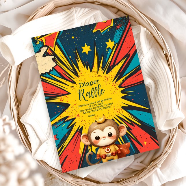 Tarjeta De Recepción Libro de historietas Superhéroe niño bebé Showe Di (Subido por el creador)