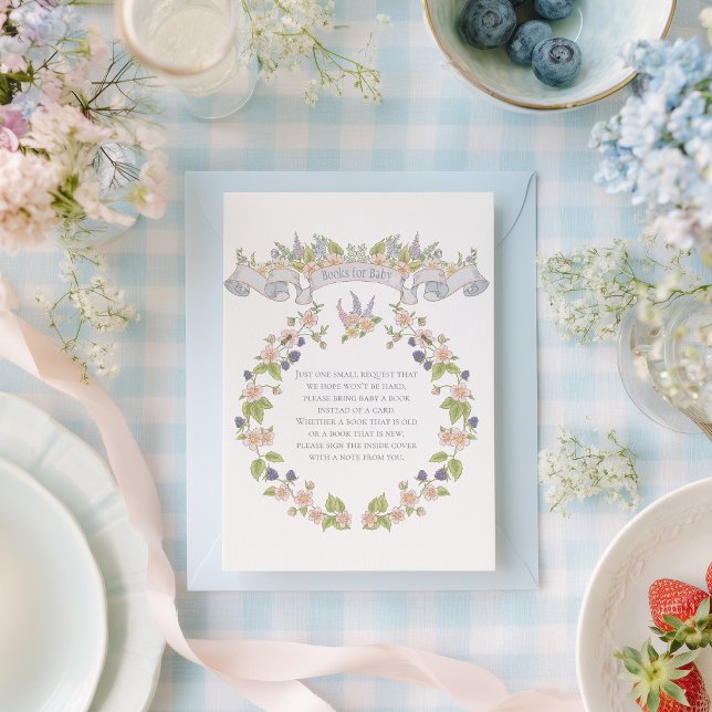 Tarjeta De Recepción Libro de Jardín Floral de Verano para Bebé (Subido por el creador)