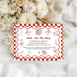 Tarjeta De Recepción libro de juegos de pizza para niños a petición