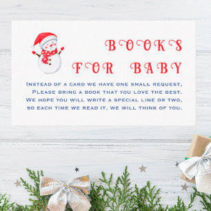 Tarjeta De Recepción Libro de la ducha para bebés en invierno