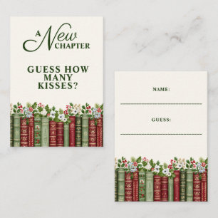 Tarjeta De Recepción Libro de Navidad 'Un Nuevo Capítulo' para Despedid