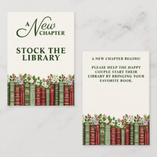 Tarjeta De Recepción Libro de Navidad 'Un Nuevo Capítulo' para Despedid