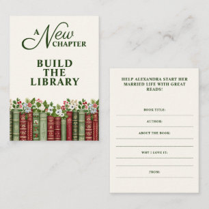 Tarjeta De Recepción Libro de Navidad 'Un Nuevo Capítulo' para Despedid