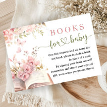 Libro de Nuevo Cuento para Baby Shower de Niña Flo