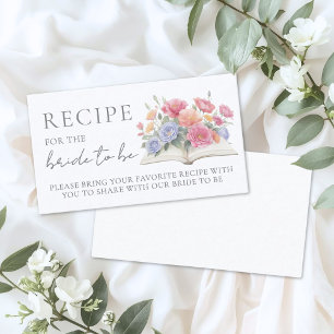 Tarjeta De Recepción Libro de Recetas para Desayuno o Brunch de Despedi