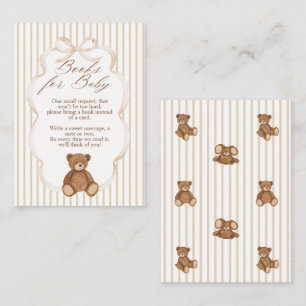 Tarjeta De Recepción libro de solicitud de regalos para baby shower ele