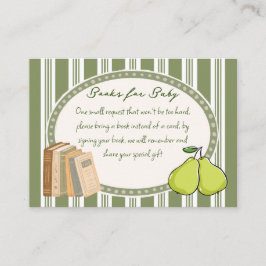 Tarjeta De Recepción Libro de solicitud de regalos para baby shower ret