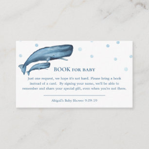 Tarjeta De Recepción Libro del océano de las ballenas azules de la