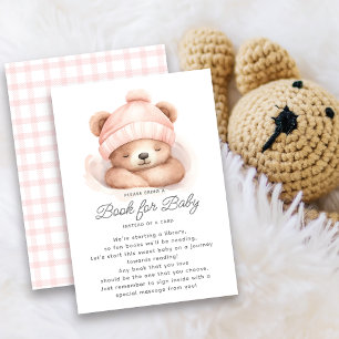 Tarjeta De Recepción Libro del Oso de Abrazar para Bebé