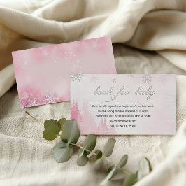 Tarjeta De Recepción Libro para bebé de Little Snowflake Winter Baby Sh