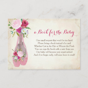 Tarjeta De Recepción Libro Para El Bebé, Inserción De Ballet Rosa