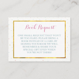Tarjeta De Recepción Libro solicitado para baby shower de elefante neut