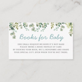 Tarjeta De Recepción Libro verde moderno Libros para globos azules para