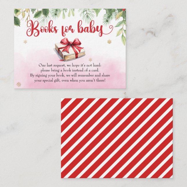 Tarjeta De Recepción Libros acuáticos para bebés Navidades Santa Bebé (Anverso / Reverso)