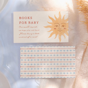 Tarjeta De Recepción Libros Antiguos Soleados Para Bebé Fiesta de Bebé