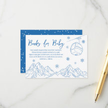 Libros Azules Après-ski para Shower de Bebe Niño