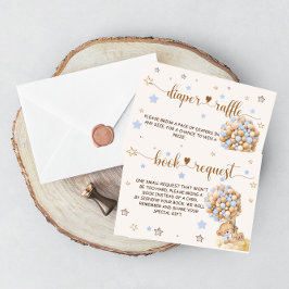 Tarjeta De Recepción Libros azules para bebés y pañales