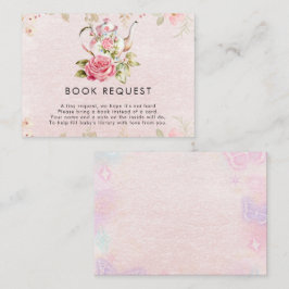 Tarjeta De Recepción Libros Baby Shower de Fiesta de té para bebé