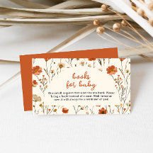 Libros Baby Shower de flores silvestres de color p