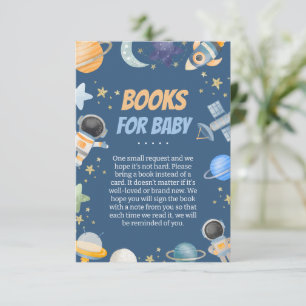 Tarjeta De Recepción Libros Baby Shower de Houston para bebé