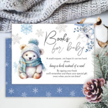 Libros Baby Shower De Invierno De Nieve Para Bebé