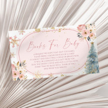 Libros Baby Shower De Invierno Rosa De Snowflake P