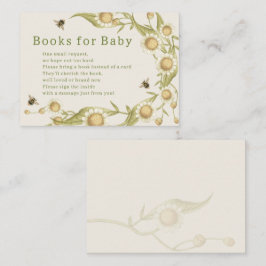 Tarjeta De Recepción Libros Baby to Bee para Baby Shower
