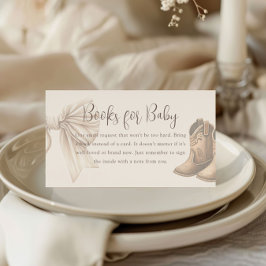 Tarjeta De Recepción Libros beiges o vacas de género revelan libros par